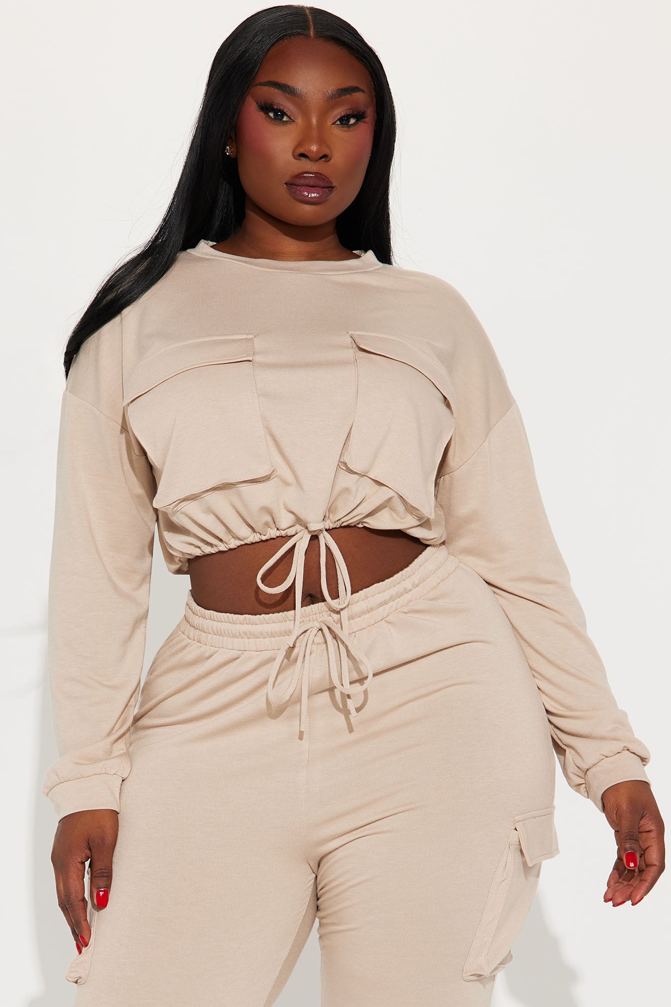 Finding Time Jogger Set  - Taupe