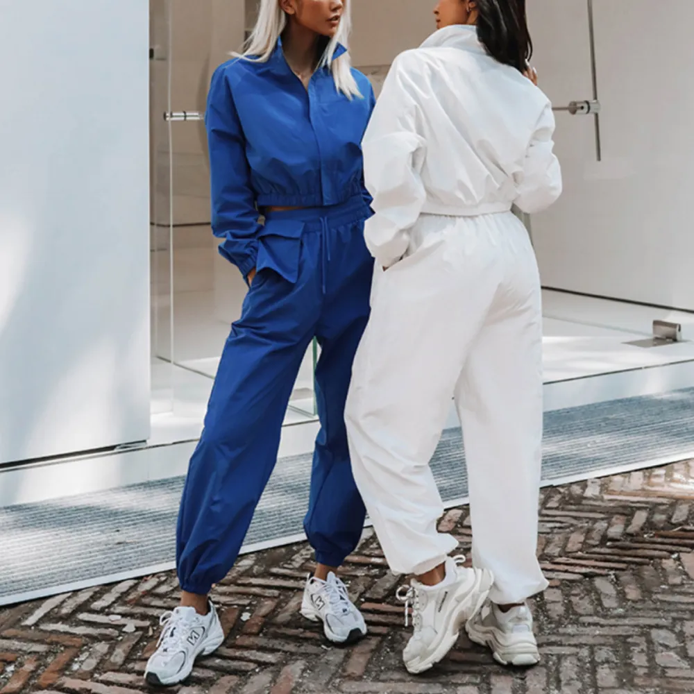 Cardigan Long-sleeved Top Loose Trousers Two-Piece Suit