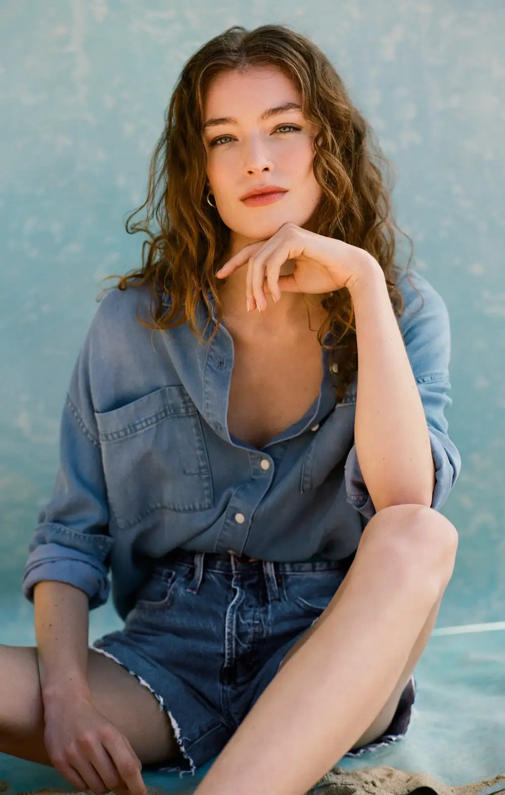 Colbie Chambray Top
