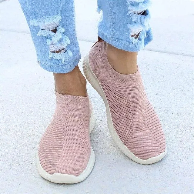 - Women Stretchy Slip-on Mesh Bunion Corrector Sneakers