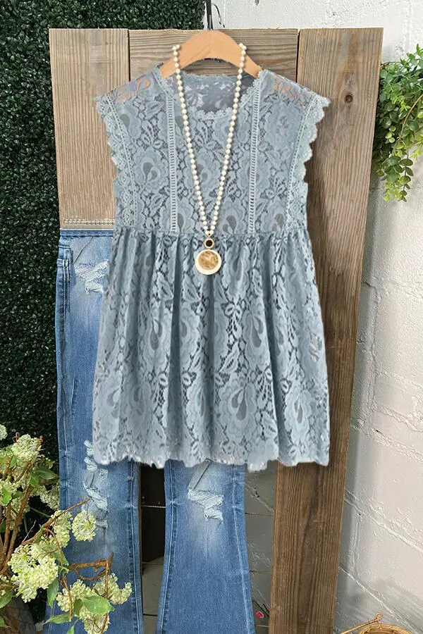 Grace Lace Paneled Tank Top