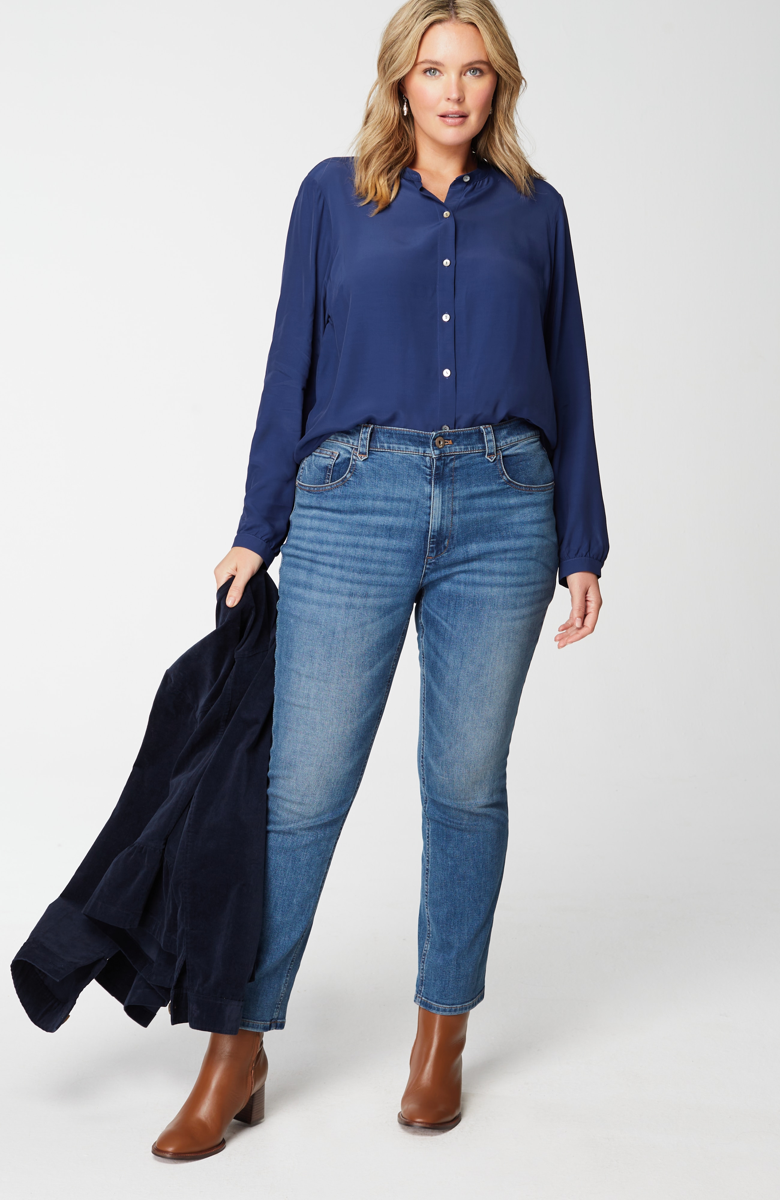 Button-Front Top