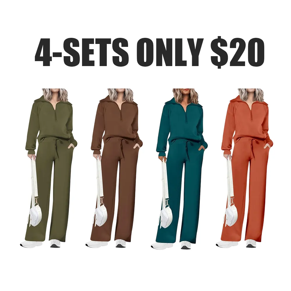 Women's Casual 2-Piece Sweatsuit Set