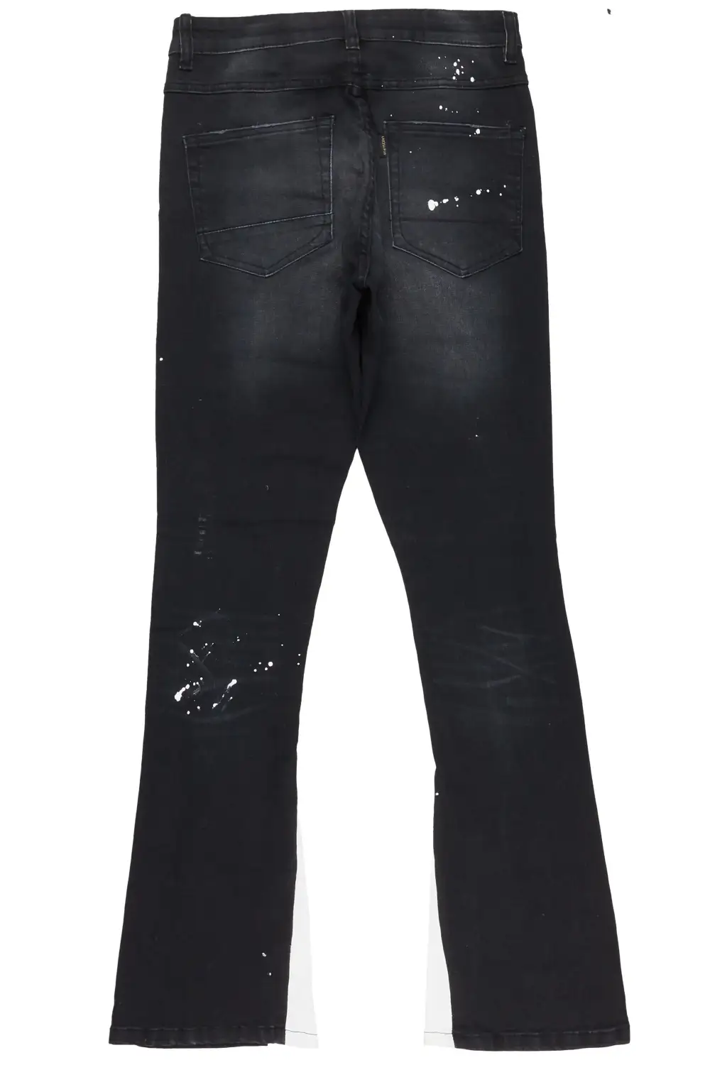 Edmund Black Stacked Flare Jean