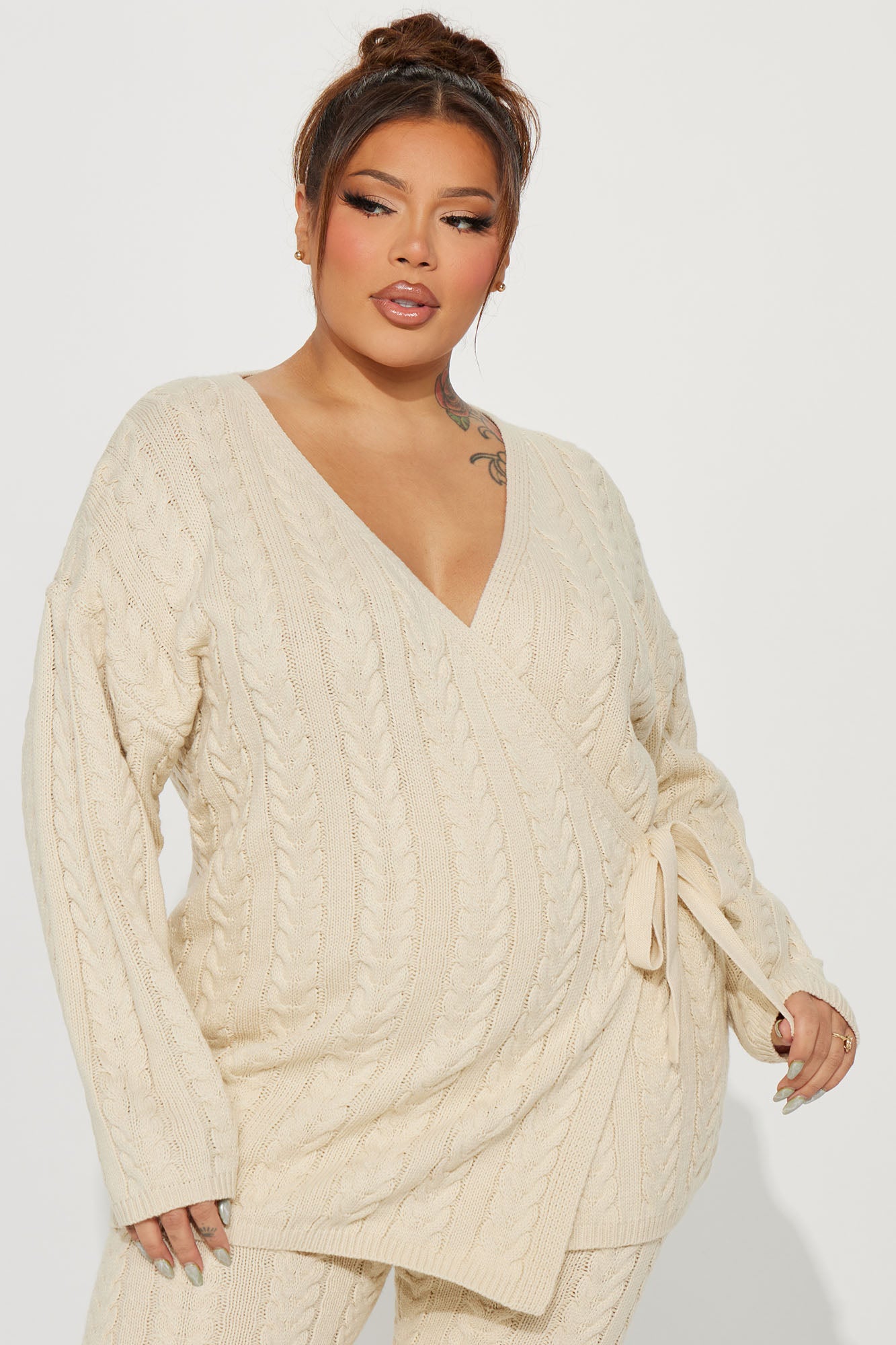 Keeley Sweater Pant Set - Cream