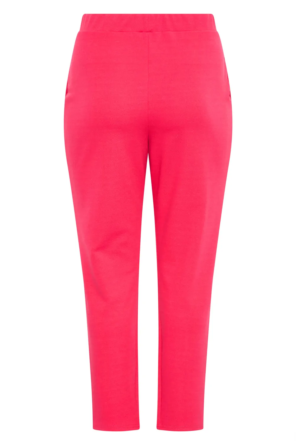 YOURS Curve Lime Green Split Hem Stretch Tapered Trousers