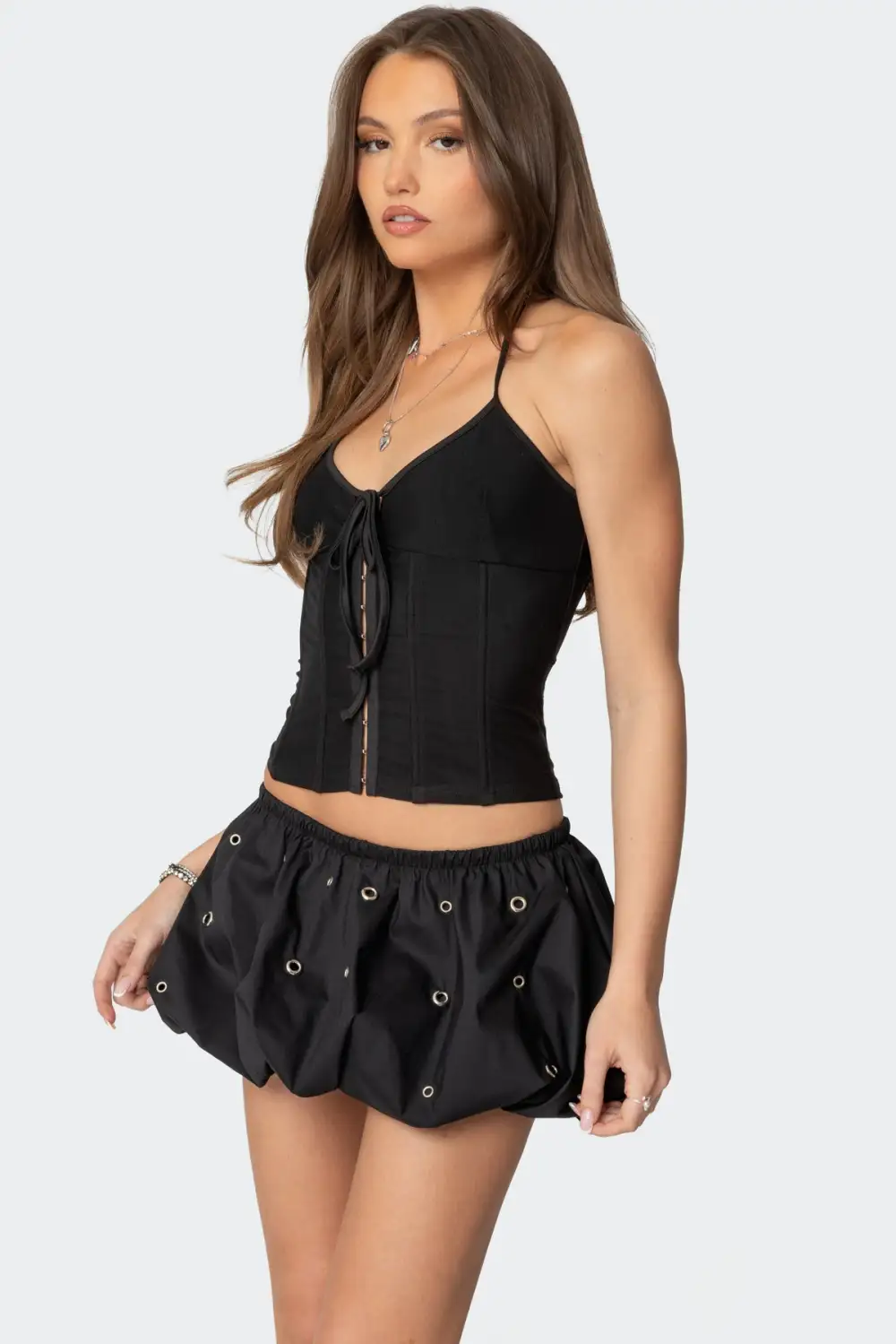Ryanne Tie Front Halter Corset