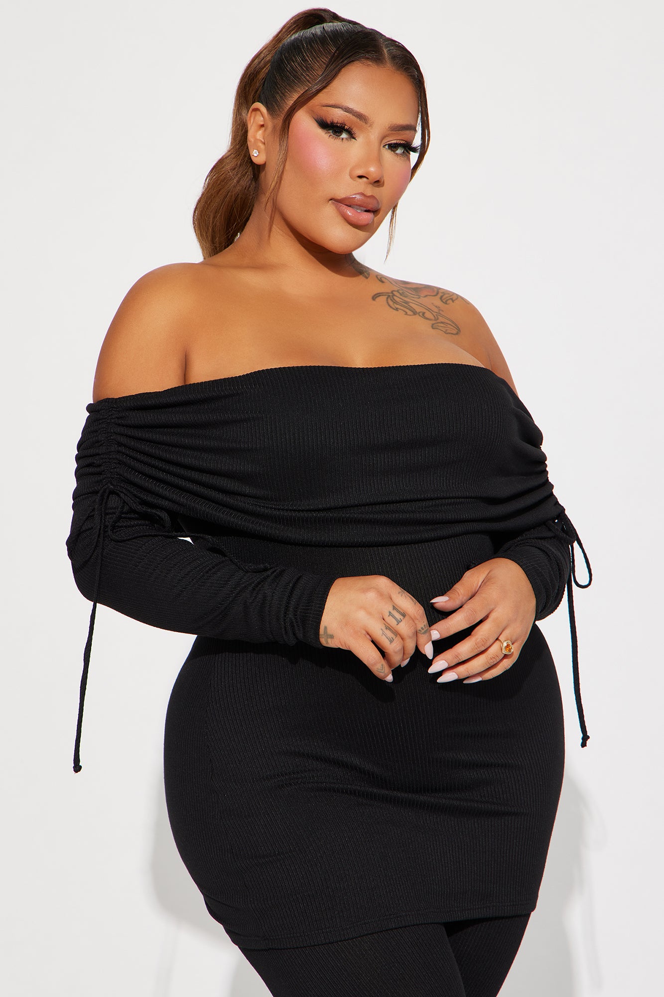Pretty Girl Legging Set - Black
