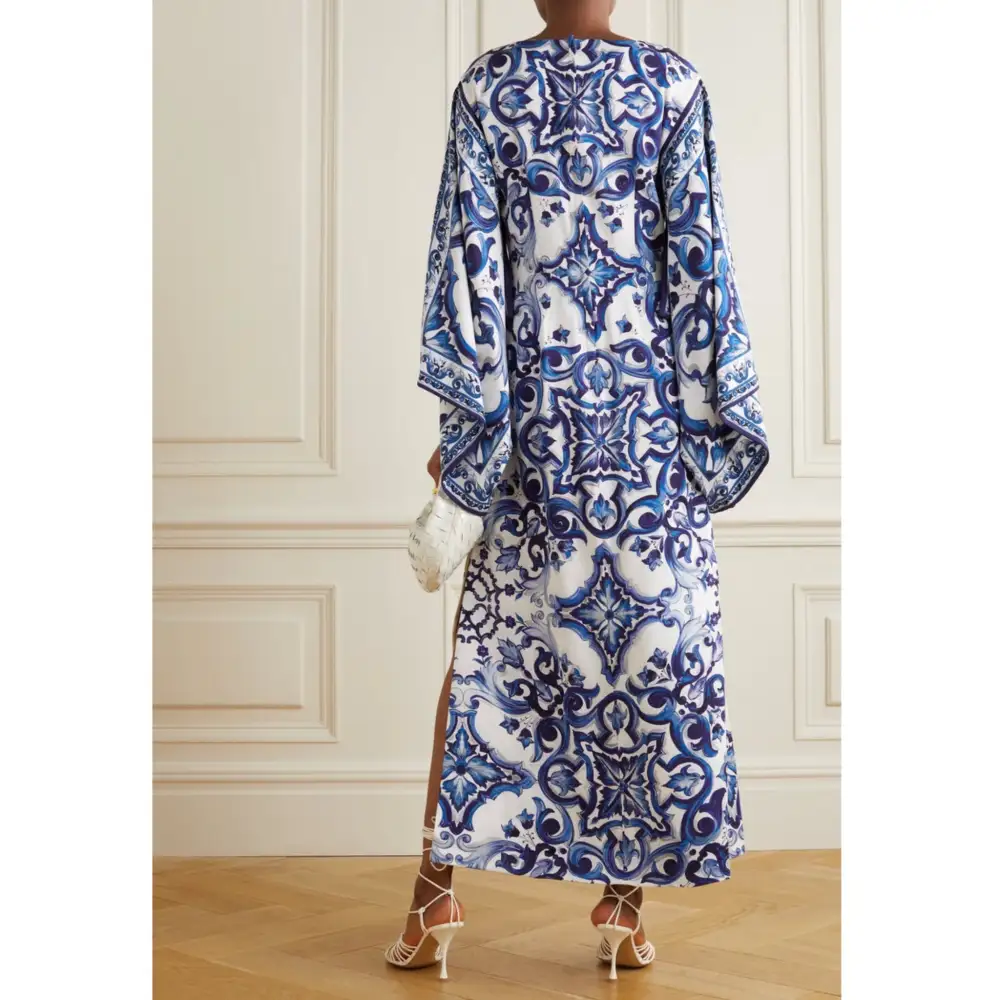 Italian Designer Majolica Coco Bella MIDI Kaftan Dress AU 16-20