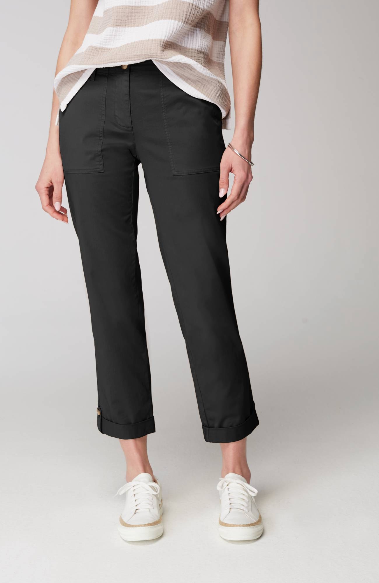 Pima-Stretch Straight-Leg Chino Pants