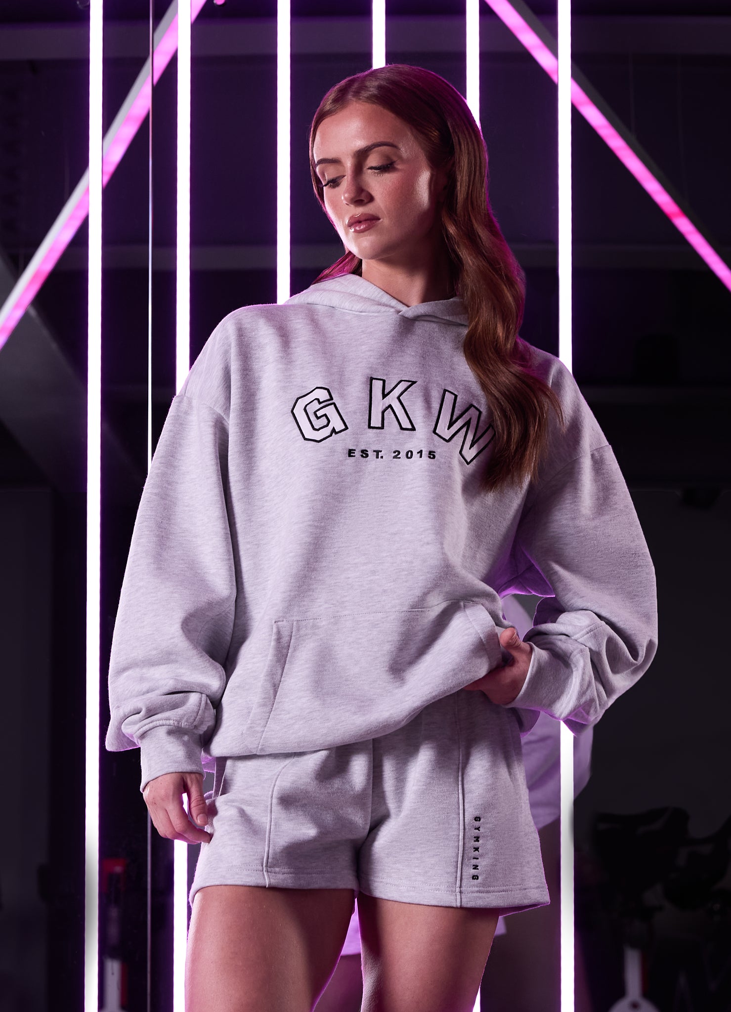 GKW Relaxed Fit Hood - Snow Marl