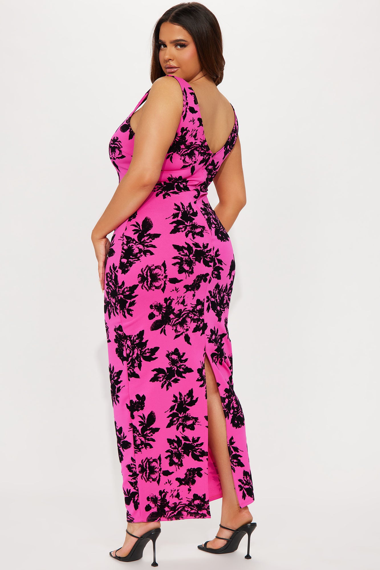 Palm Springs Floral Maxi Dress - Pink