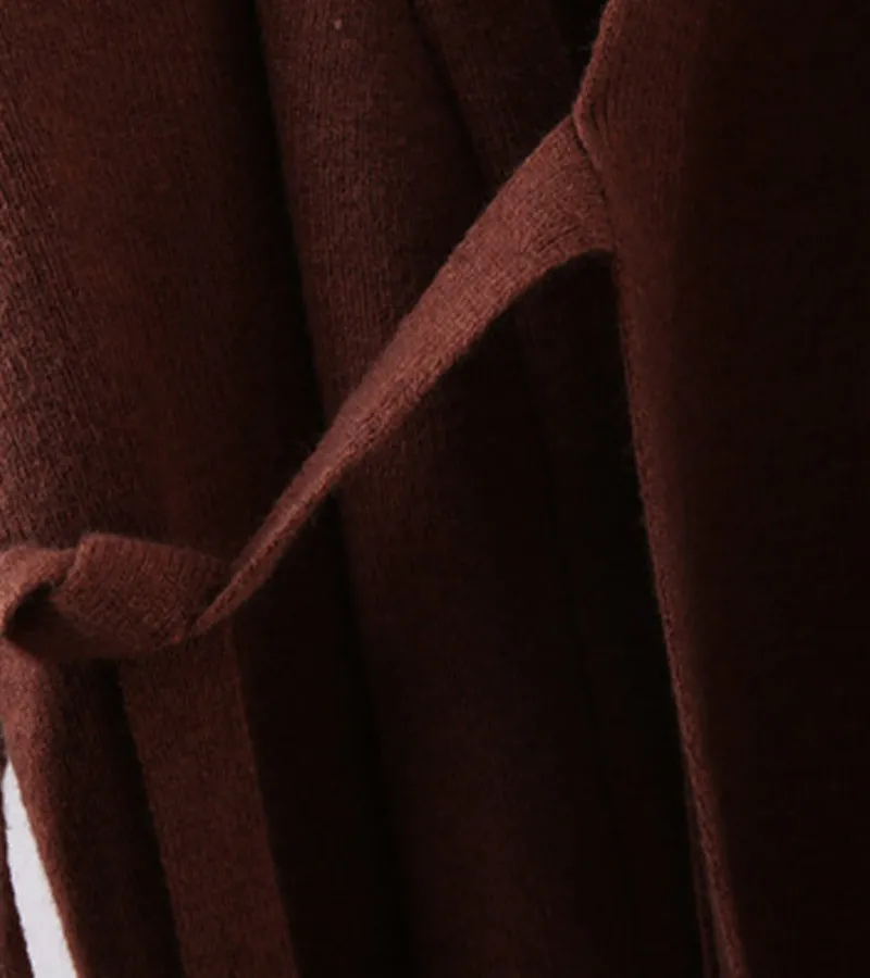 Casual Elegant Wrap Sweater Two-Pieces Sets