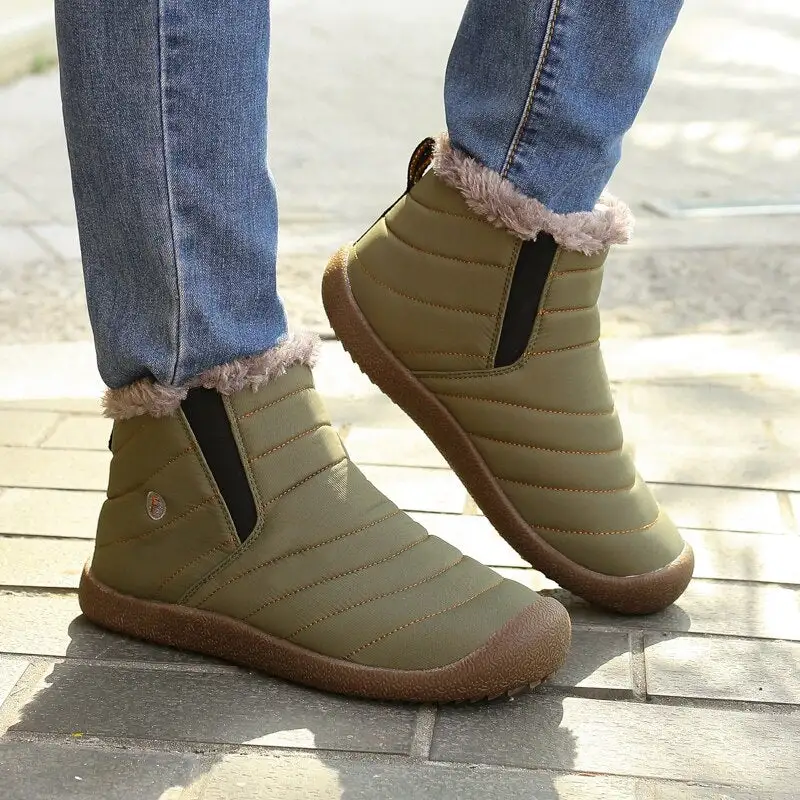 Cilool Women Warm Shoes Waterproof Non-slip Snow Boots
