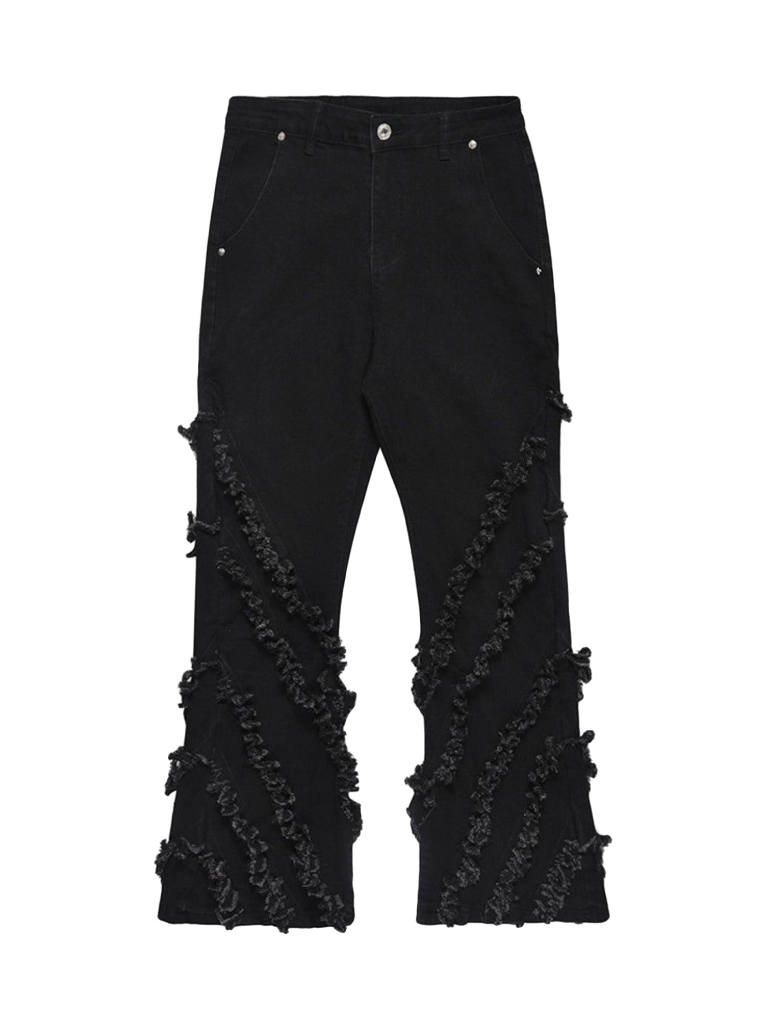 Vintage Rough Edge Flared Jeans - 1721
