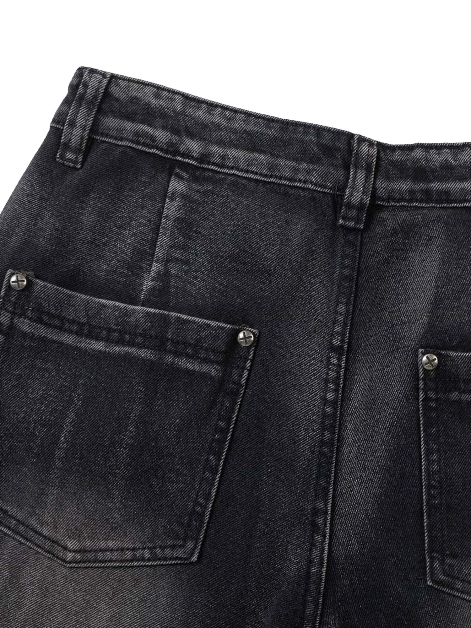 Beautiful Niche Design Multi-pleat Retro Jeans