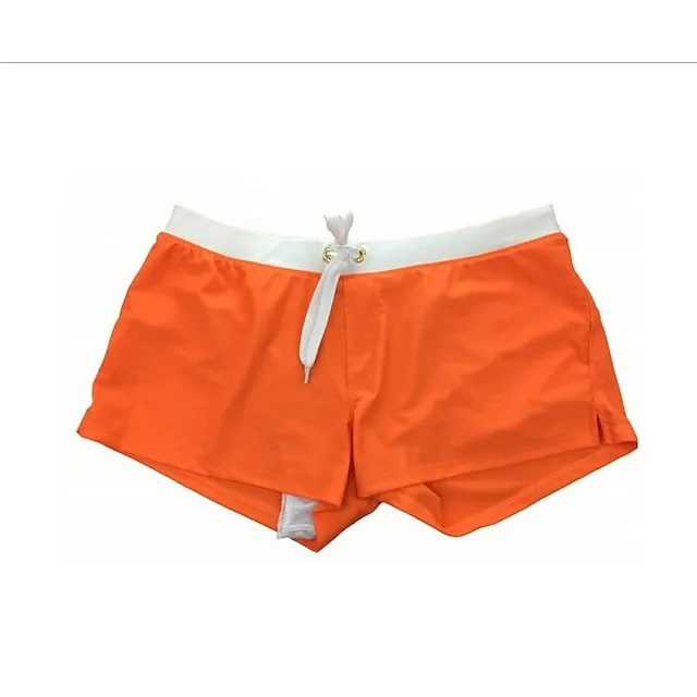 Men's Swim Shorts Swim Trunks Board Shorts Swim Brief Drawstring Elastic Waist Zipper Pocket Solid Color Breathable Quick Dry Short Casual Daily Beach Fashion Classic Style ArmyGreen Black