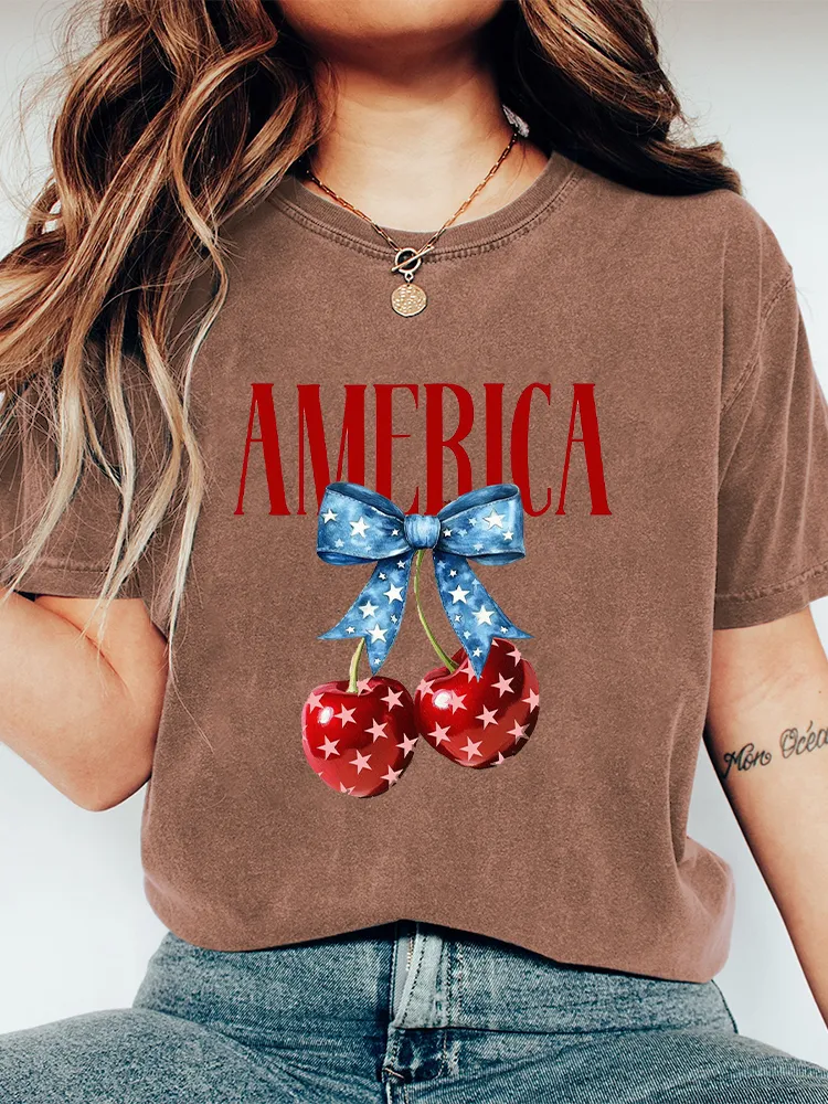 Women'S America Printed T-Shirt
