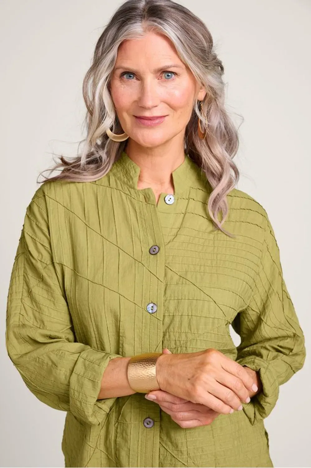 Studio Abstract Long Sleeve Big Shirt