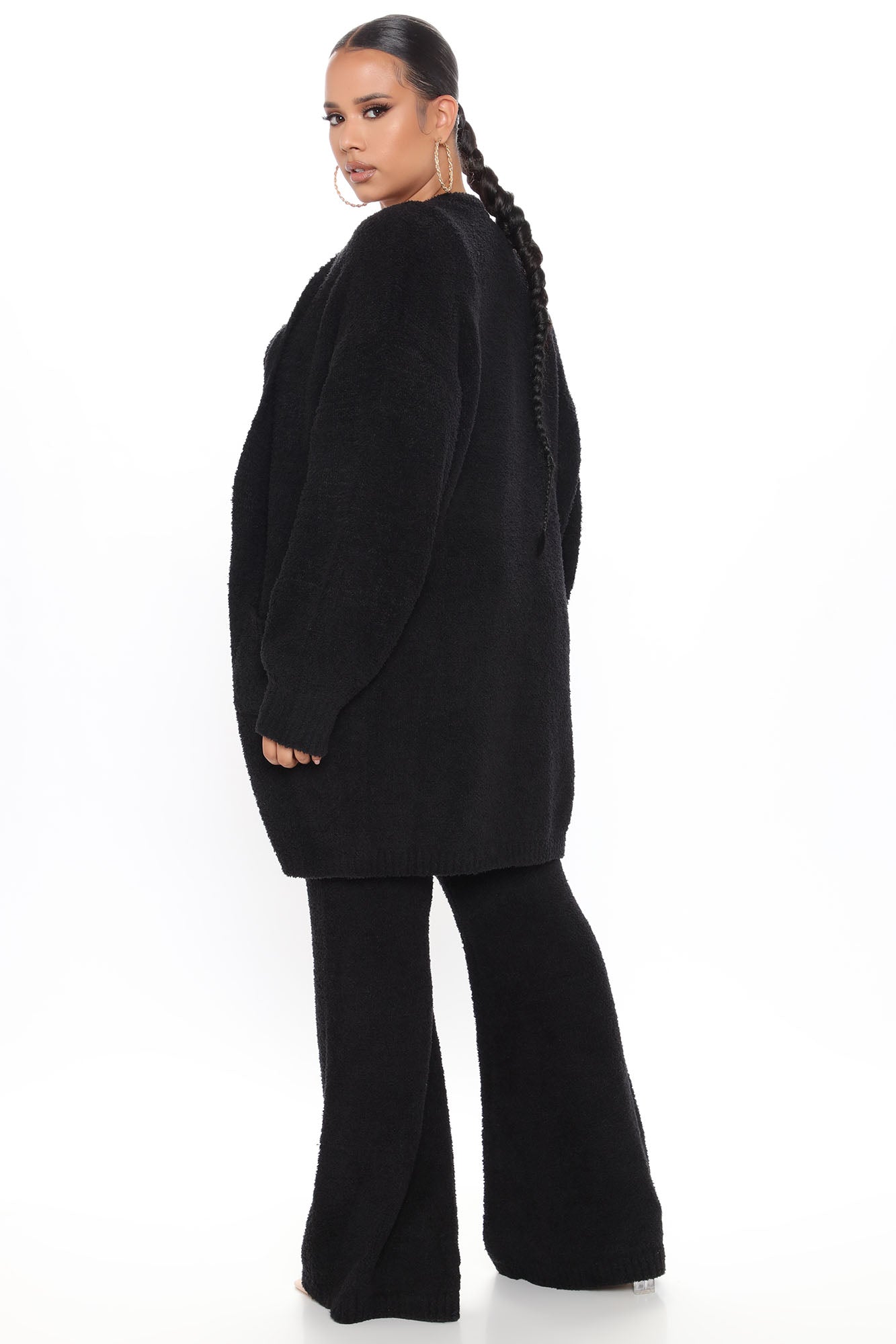 Living In It Cozy 3 Piece Pant Set - Black