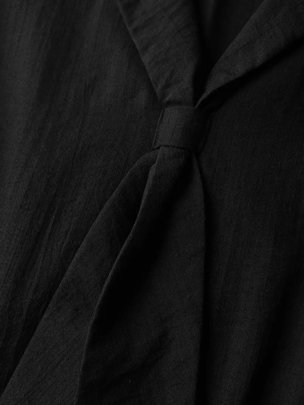 Blazer Collar Pleated Sleeve Rayon Midi Dress