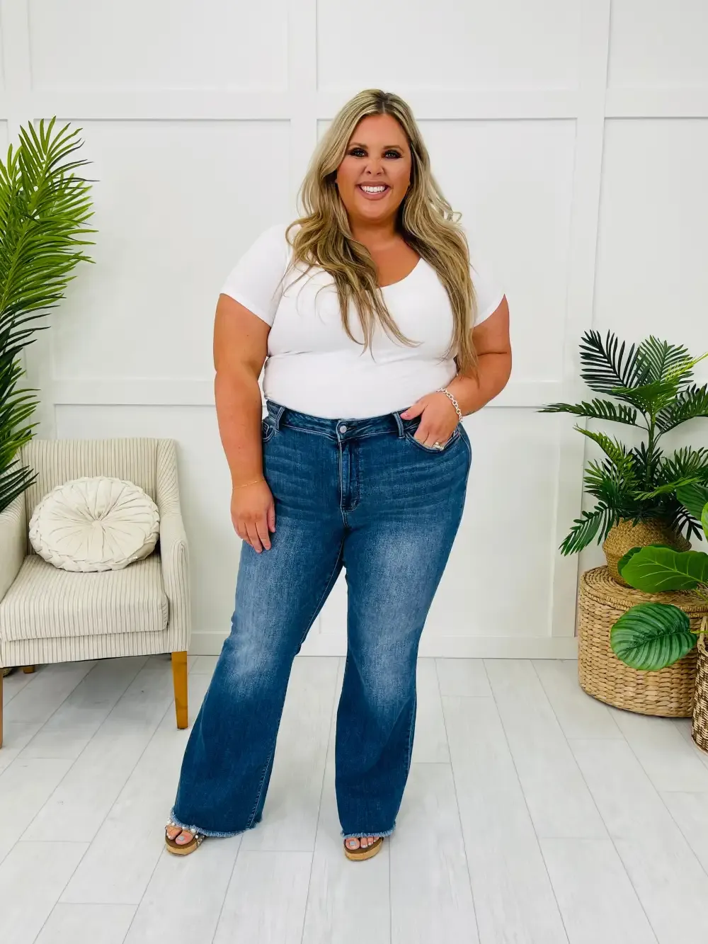 Judy Blue Fade Into You Flare Jeans