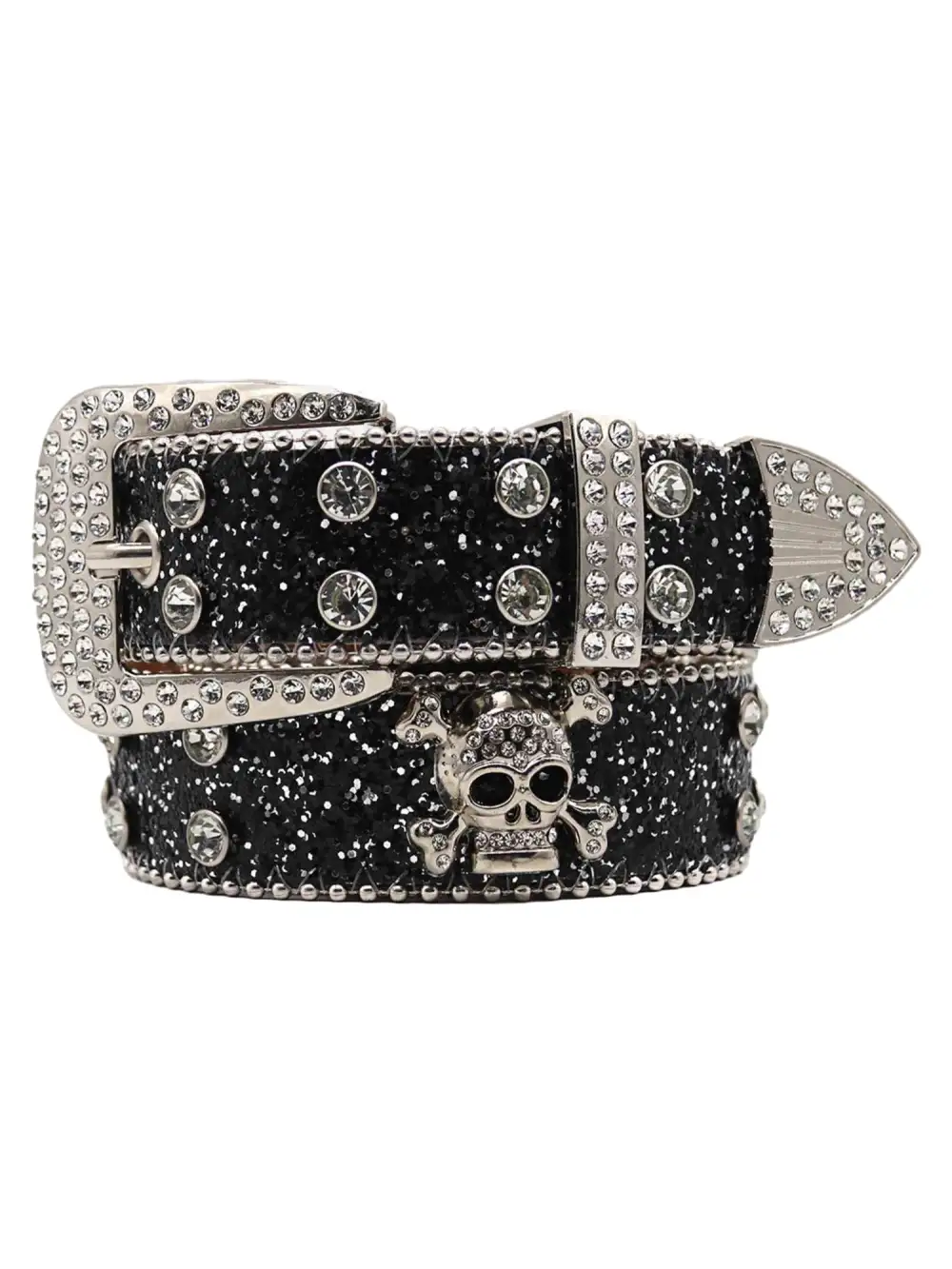 Rhinestone Skull Belt - 1668