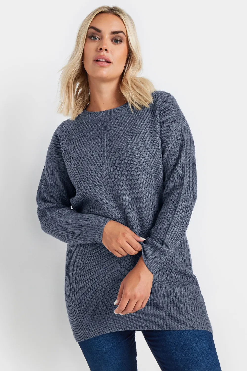YOURS Curve Pink Essential Knitted Jumper
