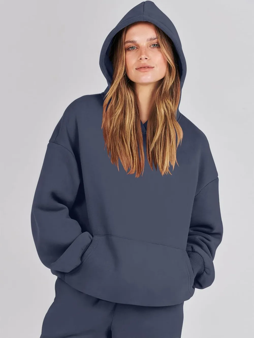 (Clearance Sale $1.99⚡) 2024 Women's Fall Oversized Casual Hoodie Two Piece Sweatshirt Jogging Pants Sweatshirt Set