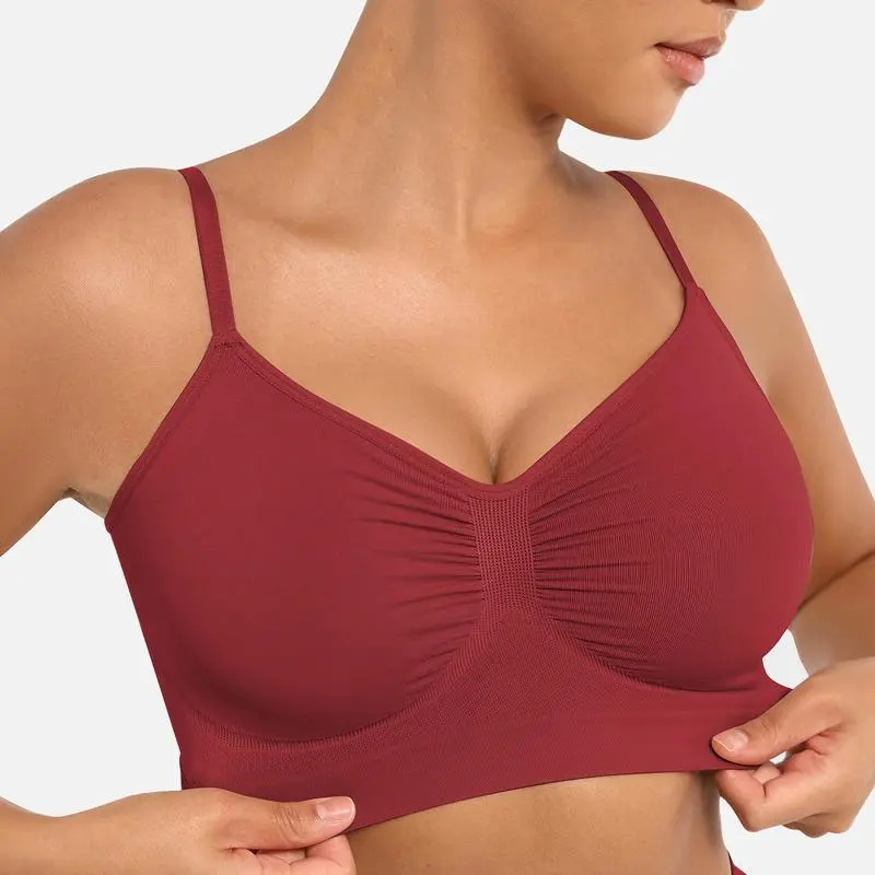 FeelinGirl Wireless Sculpt Bra – Seamless, Unlined, Comfortable Everyday Bralette for Women