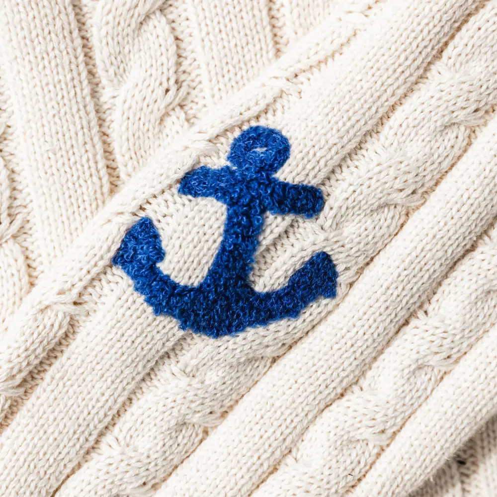 Anchors Aweigh Cable Knit Sweater