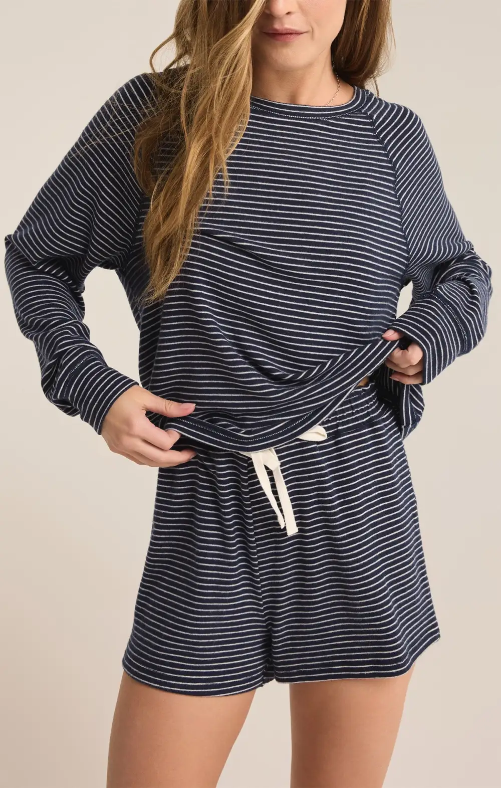 Staying In Stripe Long Sleeve Top
