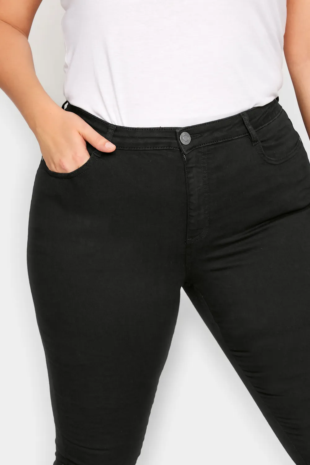 LTS Tall Dark Green AVA Stretch Skinny Jeans