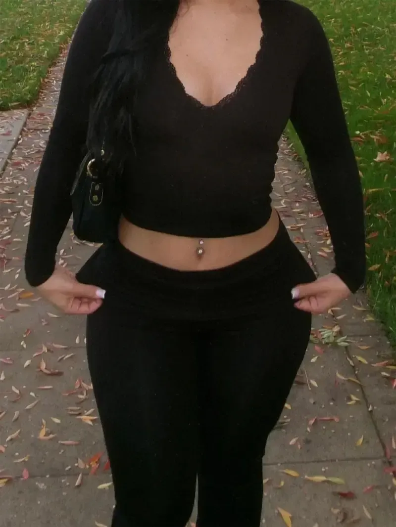 Sexy Pants Set Solid Color