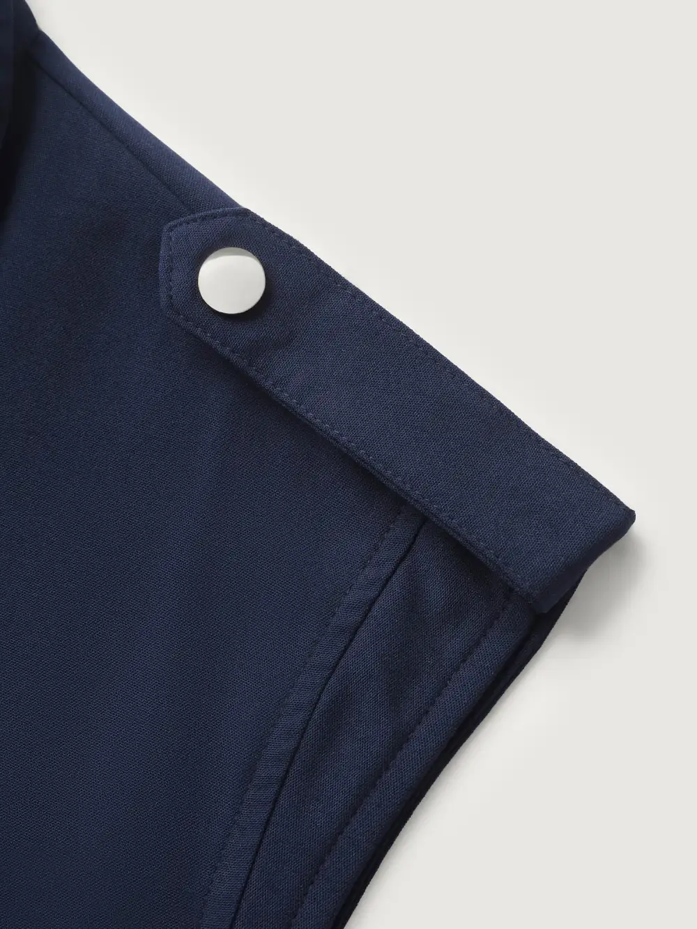 Half Zipper Pockets Belted Midi Dress