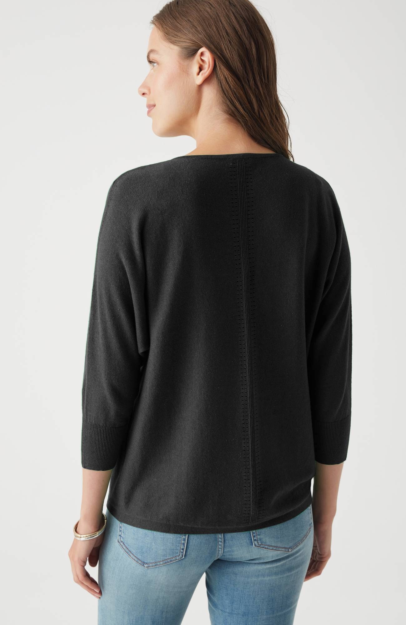V-Neck Dolman Pullover Sweater