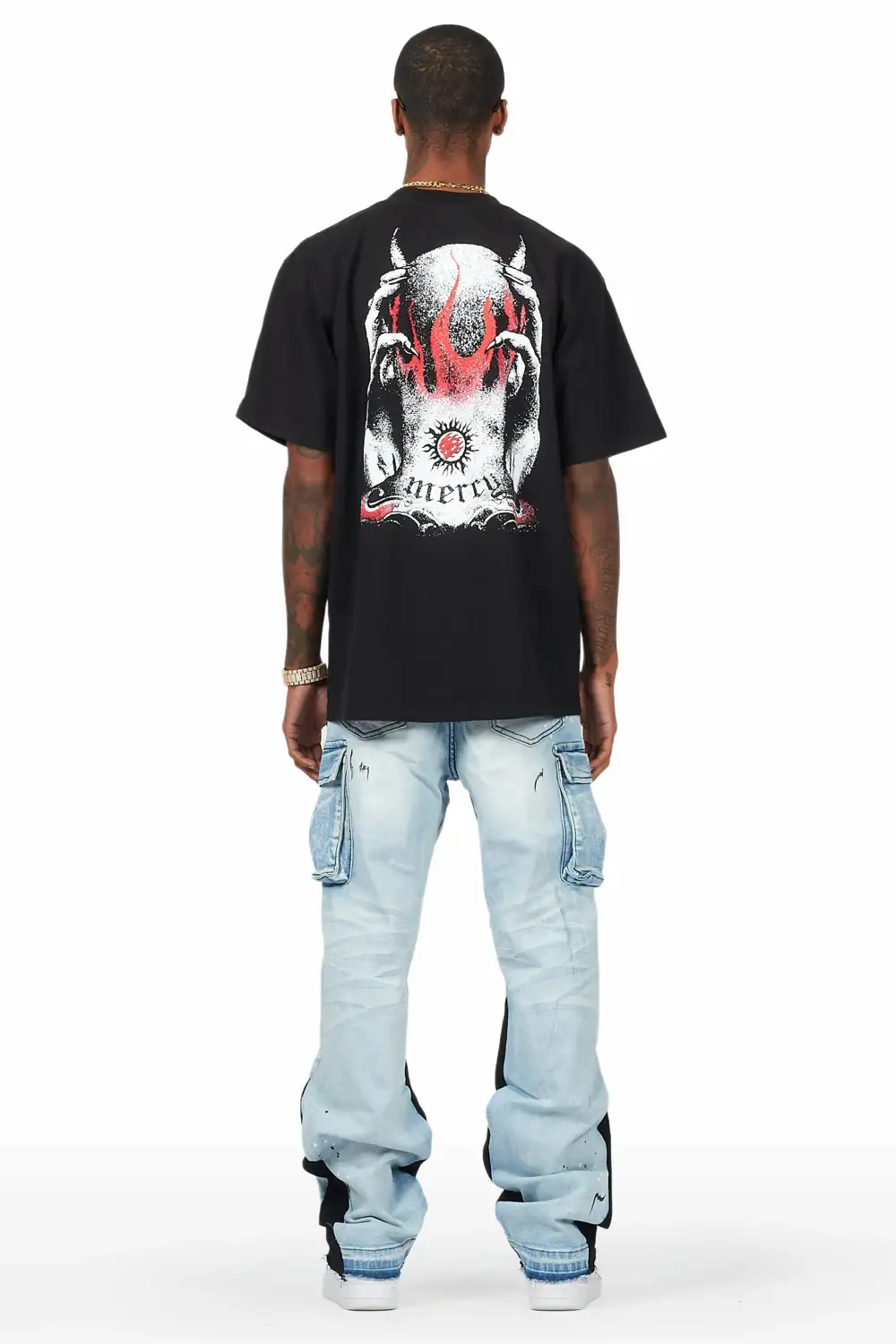 Dubaku Blue Baggy Fit Jean