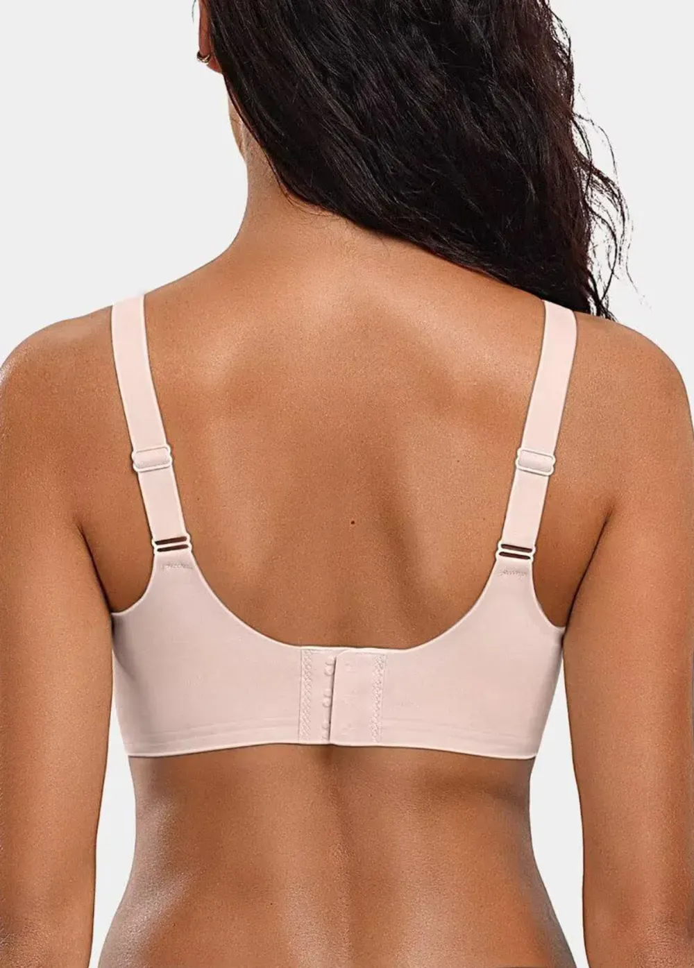 Skin Color Push Up V Neck Bra