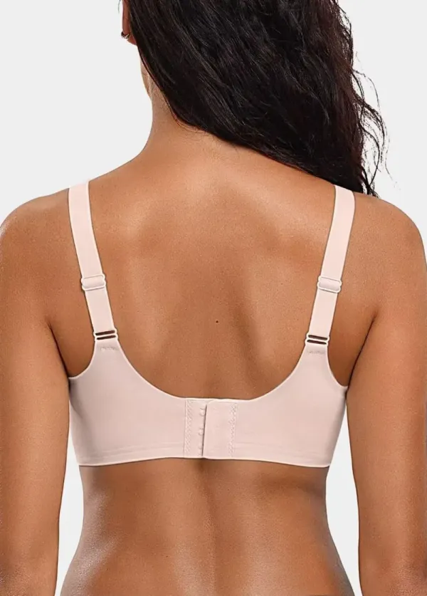 Skin Color Push Up V Neck Bra