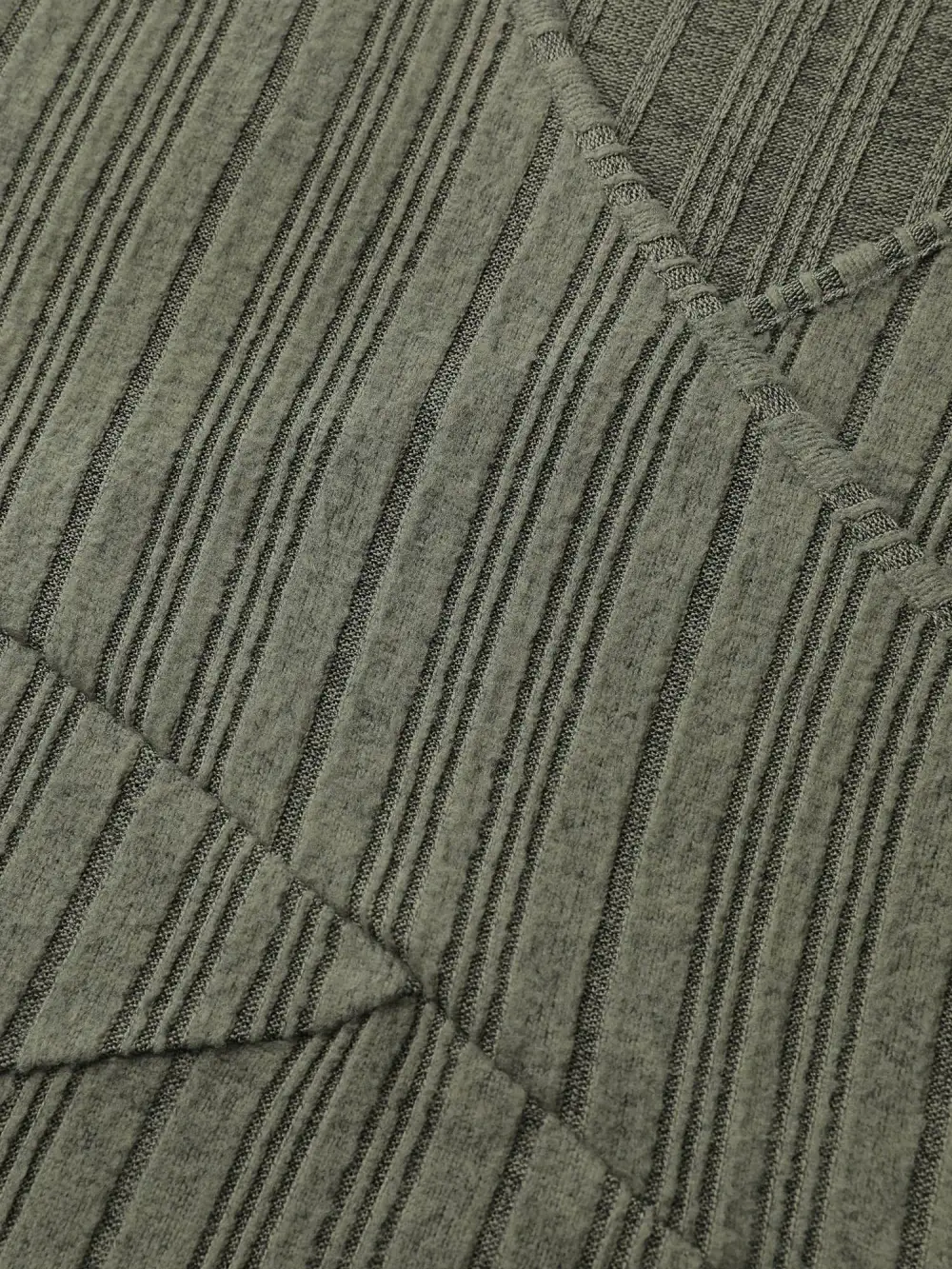 Textured Crossover Bodice Fitted T-Shirt