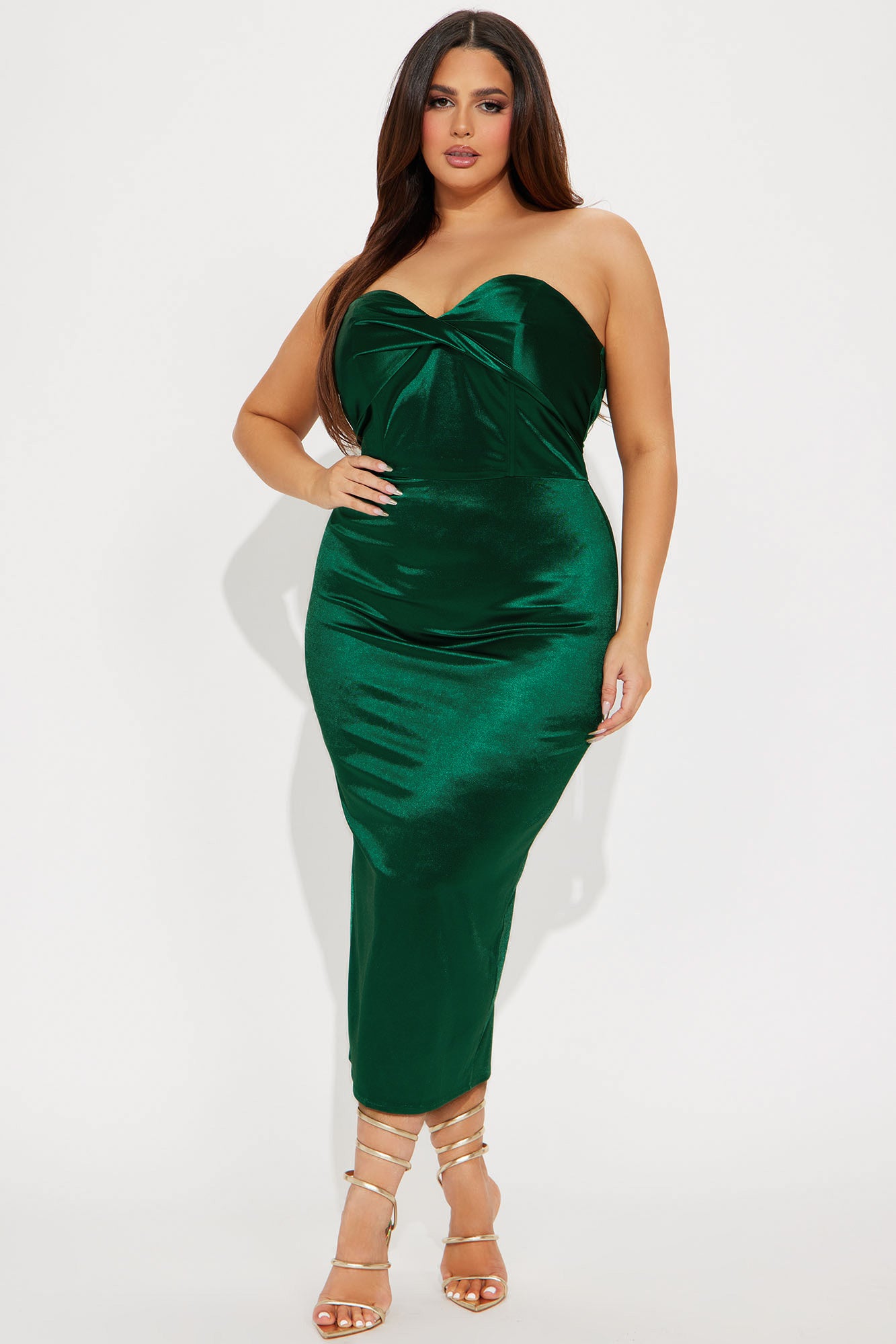 Missy Midi Dress - Emerald