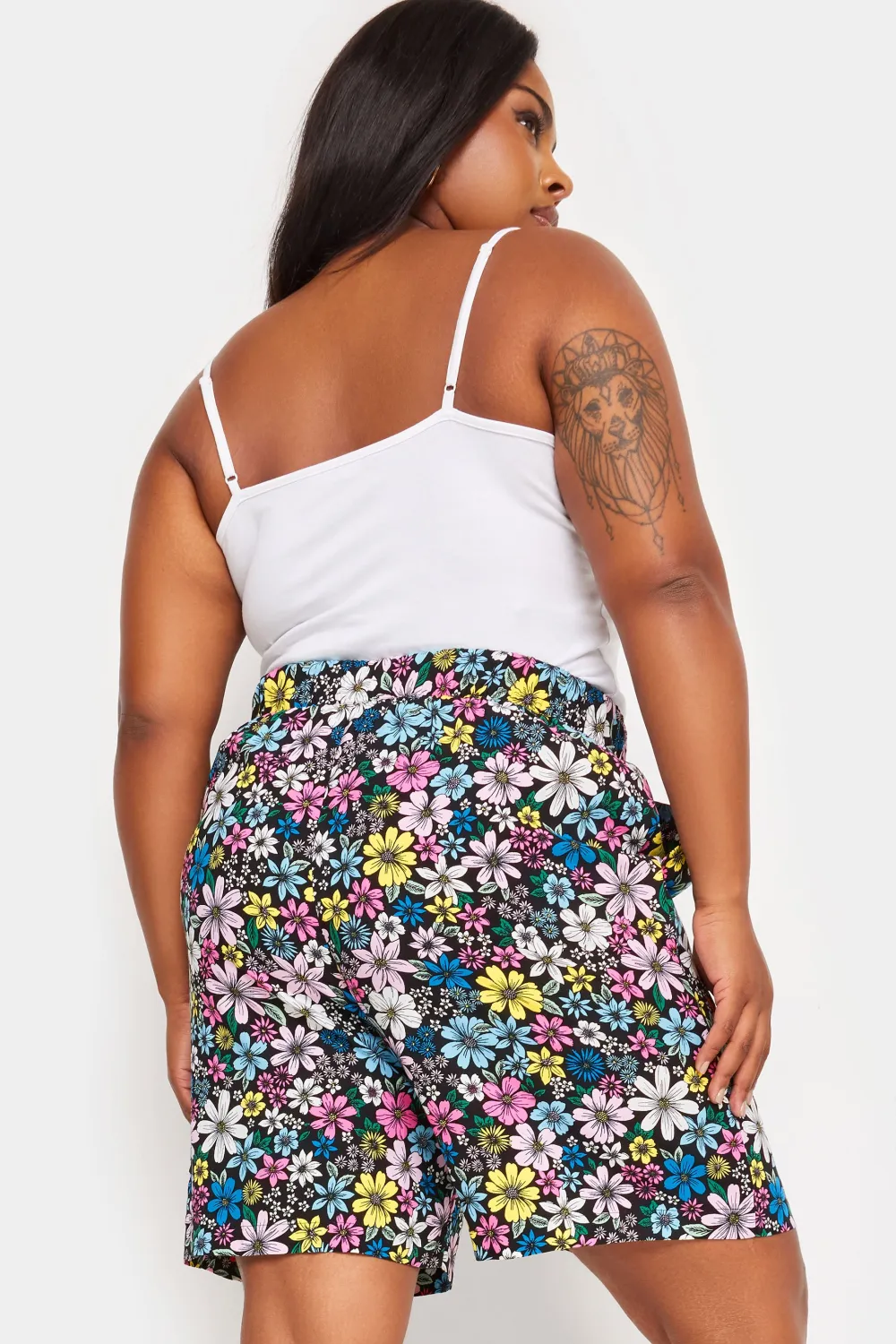 YOURS Curve Black Pull On Shorts