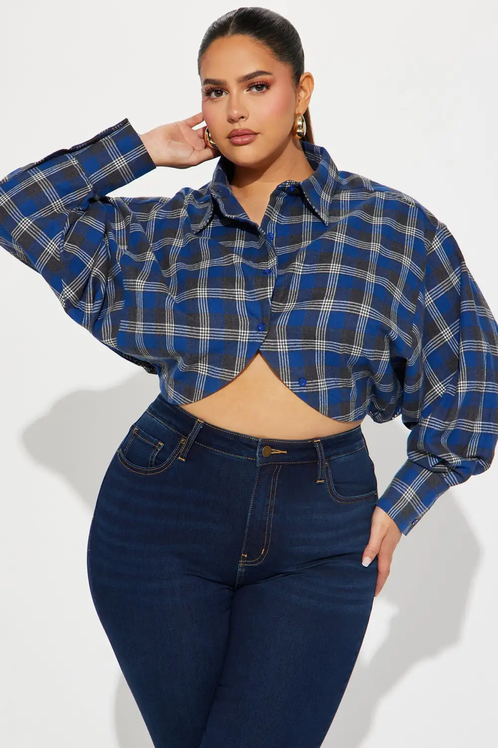 Clarity Mind Plaid Shirt - Blue/combo