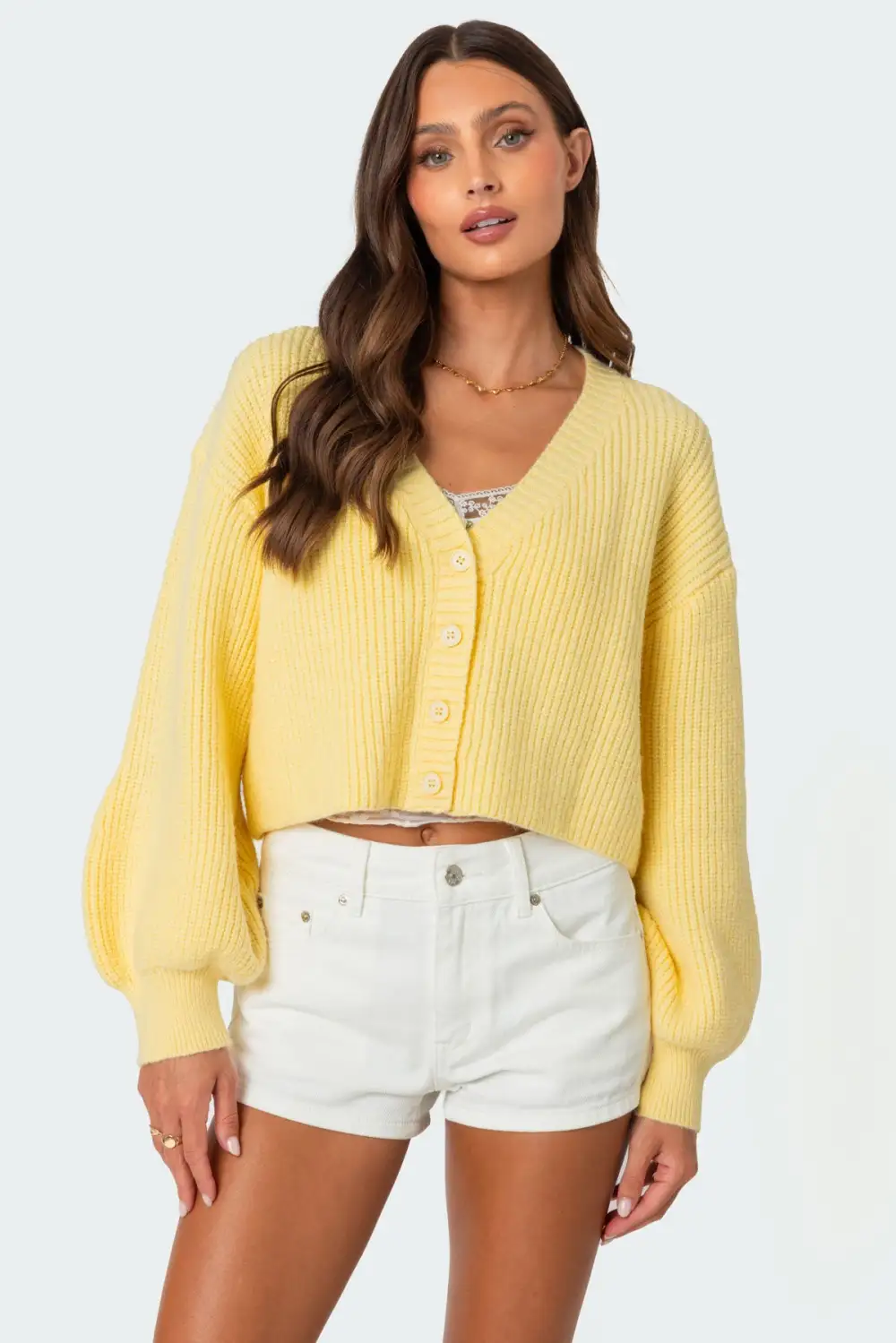 Sabrina Chunky Knit Cropped Cardigan