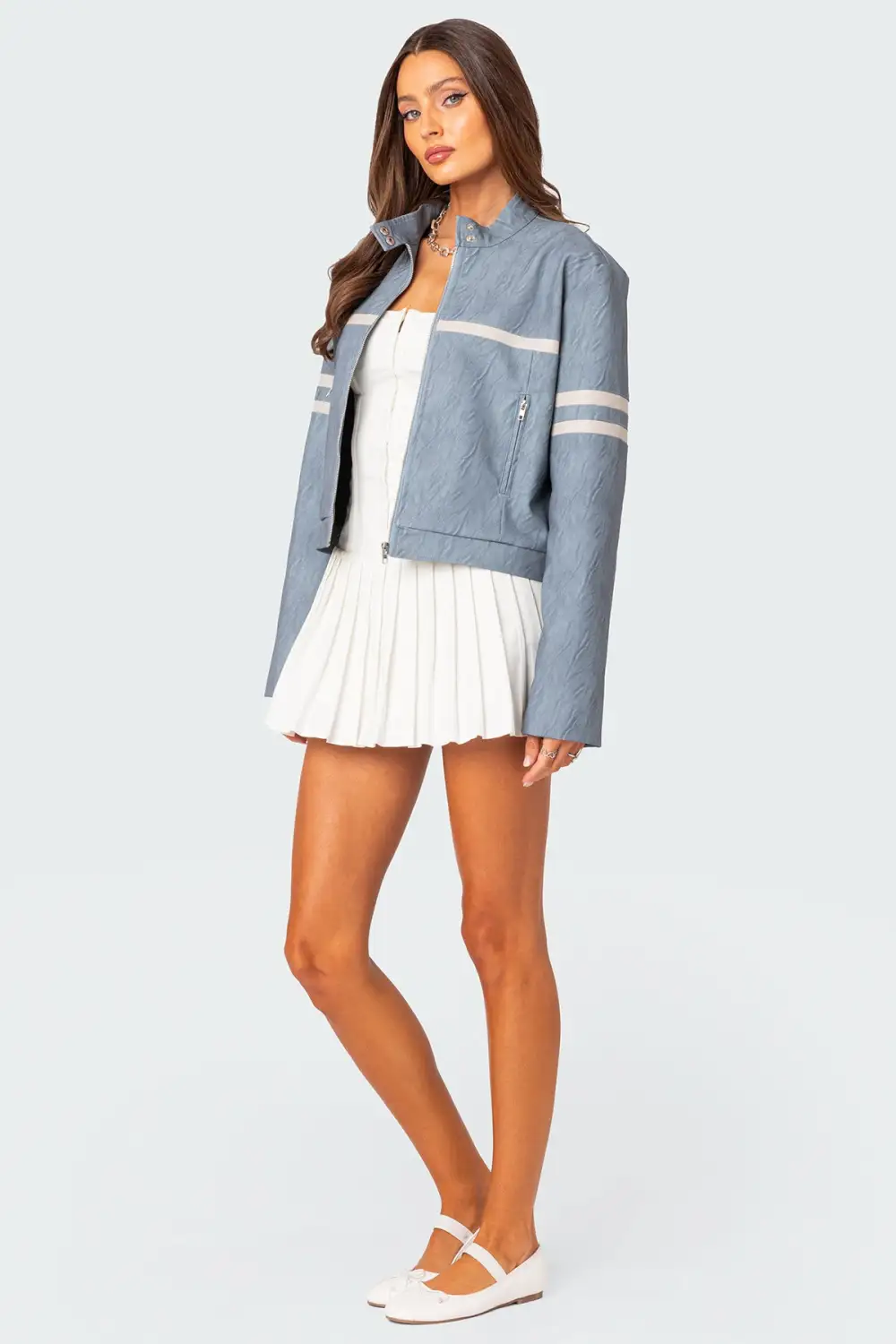 Rockstar Oversized Faux Leather Jacket