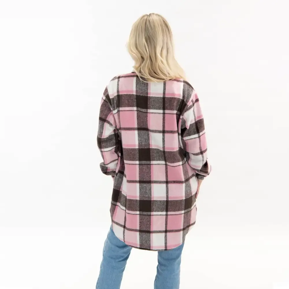 Faith Hope Love Plaid Shacket