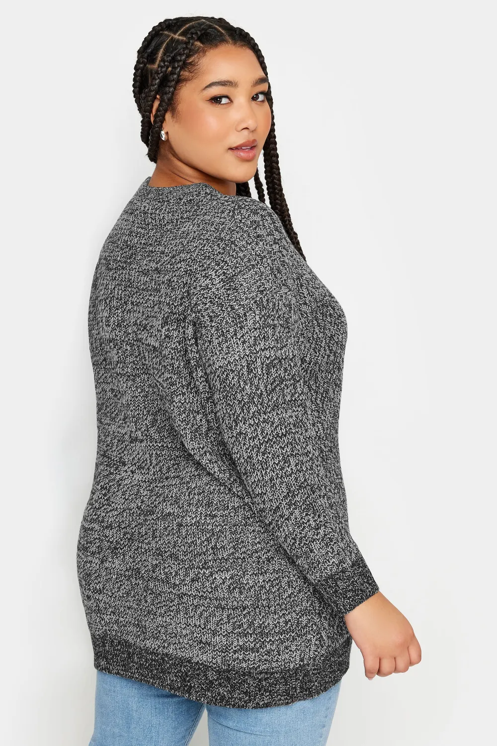 YOURS Curve Pink Essential Knitted Jumper