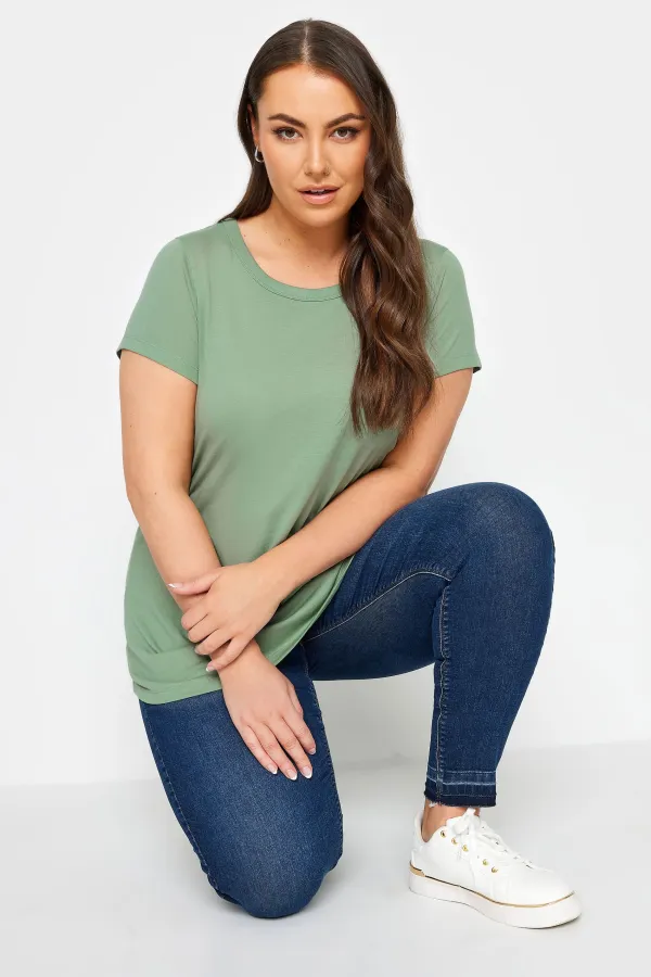3 PACK Curve Green & Grey Essential T-Shirts