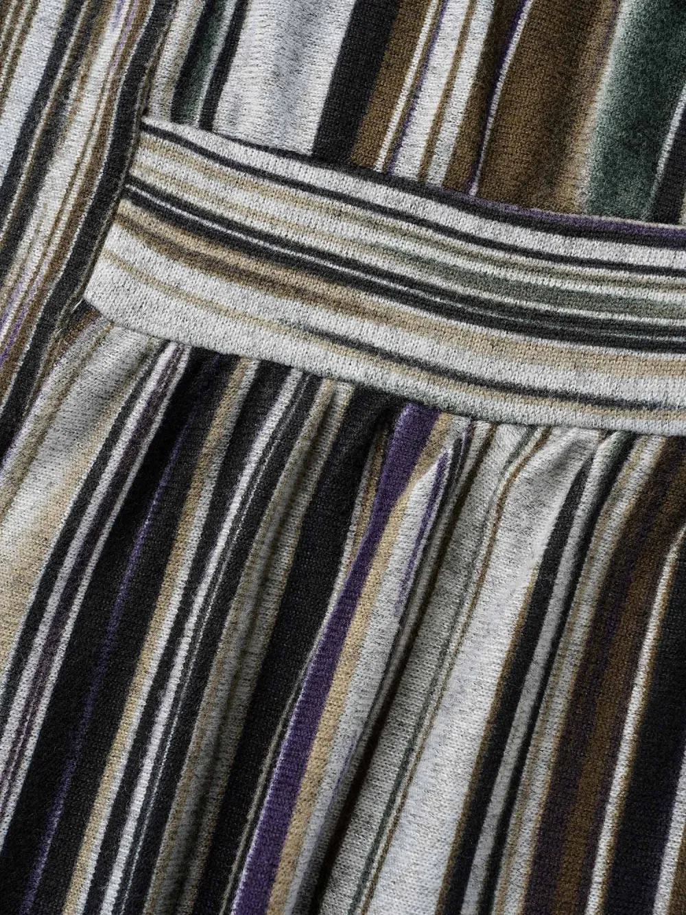 Colored Striped Open Front Waist Defining Jacket