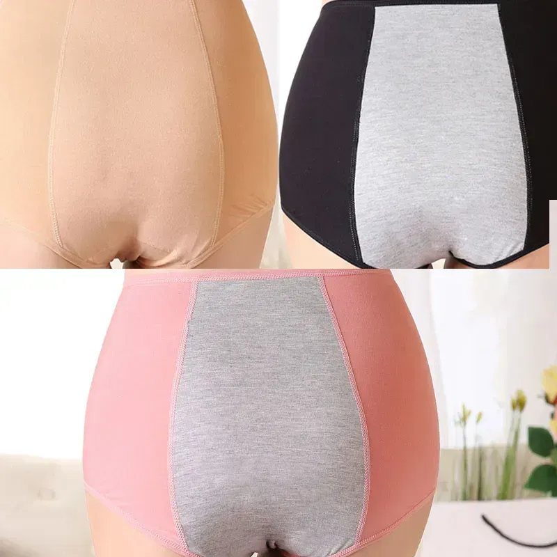 New Plus Size High Waist Leak Proof Panties Suitable For 110KG